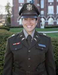Genesis Aldana in her ARMY Uniform